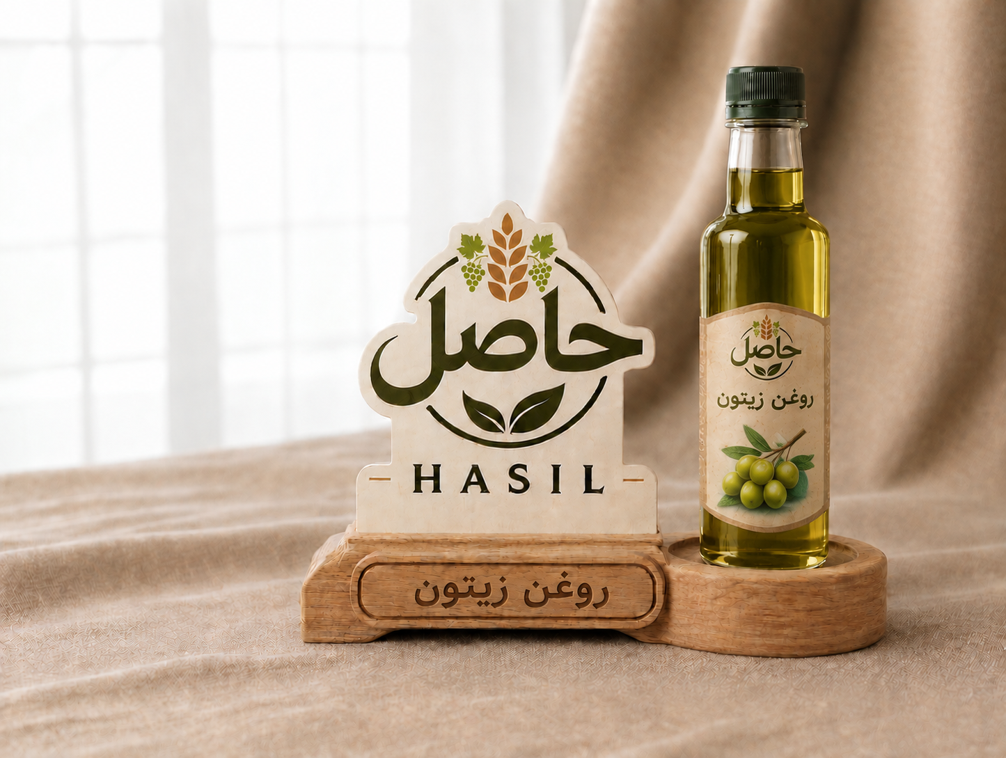 روغن زیتون حاصل(بطری ۱  لیتری)